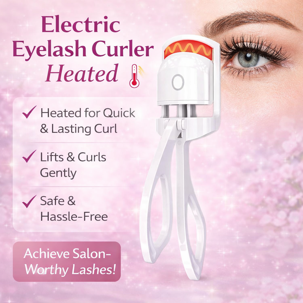 Electric Heated Eyelash Curler for Long-Lasting Lash Lift