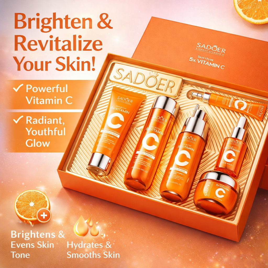 Vitamin C Skincare Set for Brightening, Hydration & Daily Care