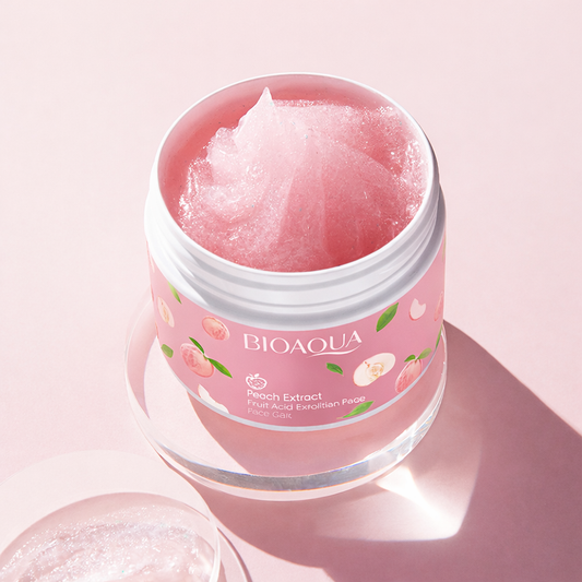 Peach Exfoliating Face Gel for Gentle Dead Skin Removal