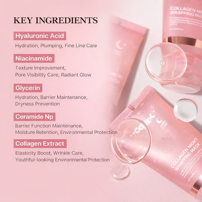 Collagen Night Wrapping Mask for Overnight Hydration & Glow