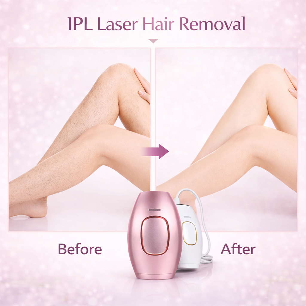 IPL Hair Removal Device for Painless At-Home Hair Reduction