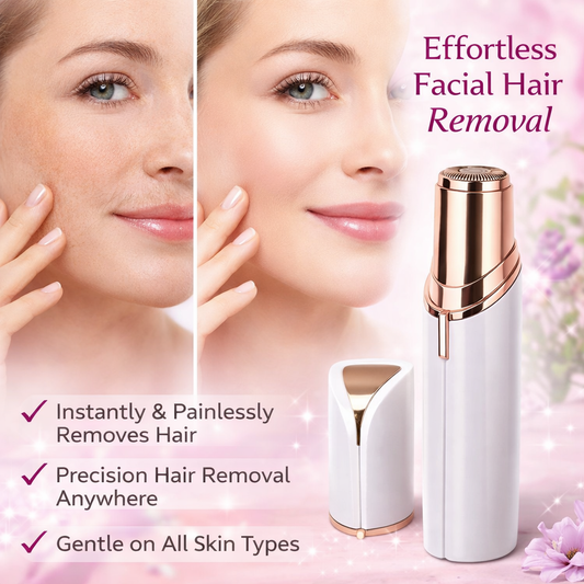 Facial Hair Trimmer for Women | Painless Peach Fuzz Remover