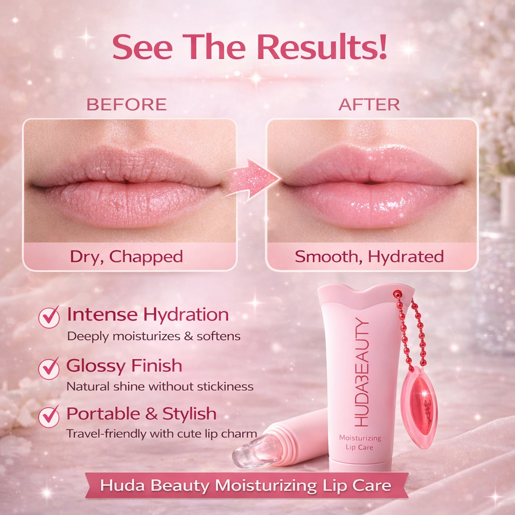 Huda Beauty Moisturizing Lip Care for Soft & Glossy Lips