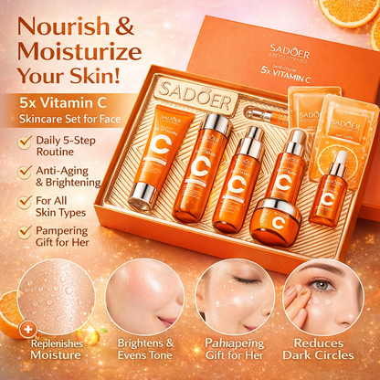 Vitamin C Skincare Set for Brightening, Hydration & Daily Care