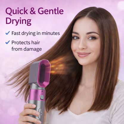 5-in-1 Hot Air Brush Hair Dryer for Smooth & Voluminous Styling
