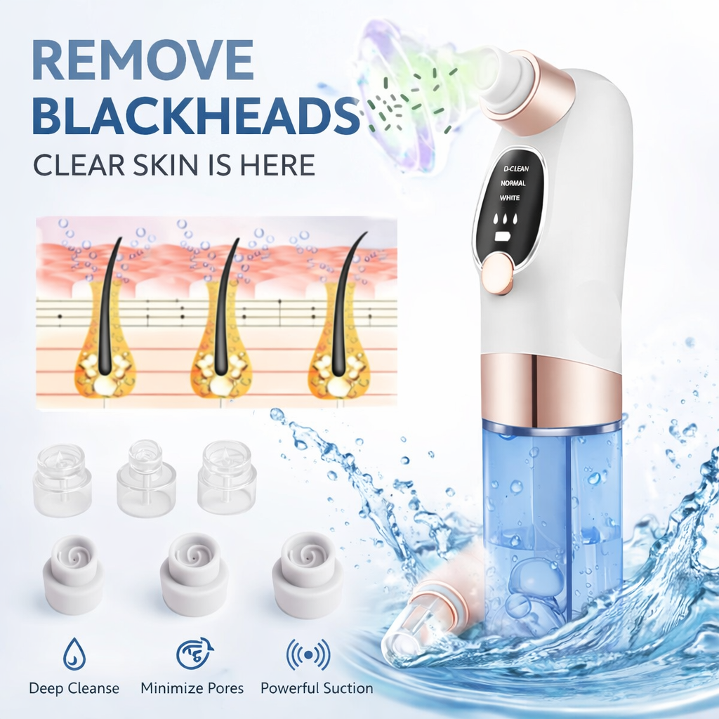 Electric Blackhead Remover for Deep Pore Cleansing & Clear Skin