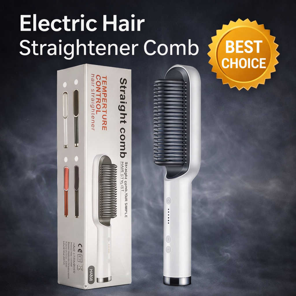 2-in-1 Hair Straightener & Curler for Easy Styling Anywhere