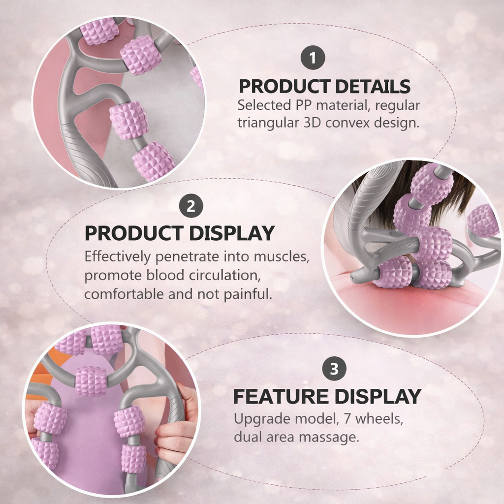 360° Leg & Body Massage Roller for Muscle Relief & Relaxation